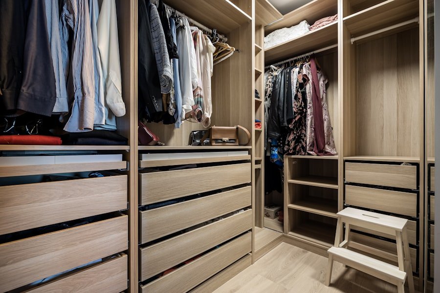 Photo Closet Organization